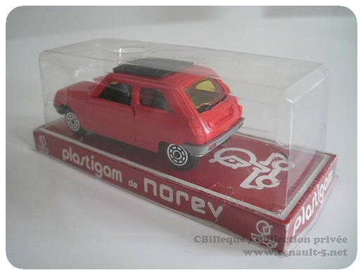 Norev Plastigram Renault 5 Rouge